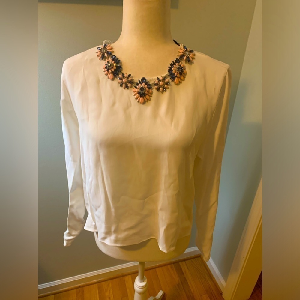 Zara woman colorful stone embellished tunic, L
